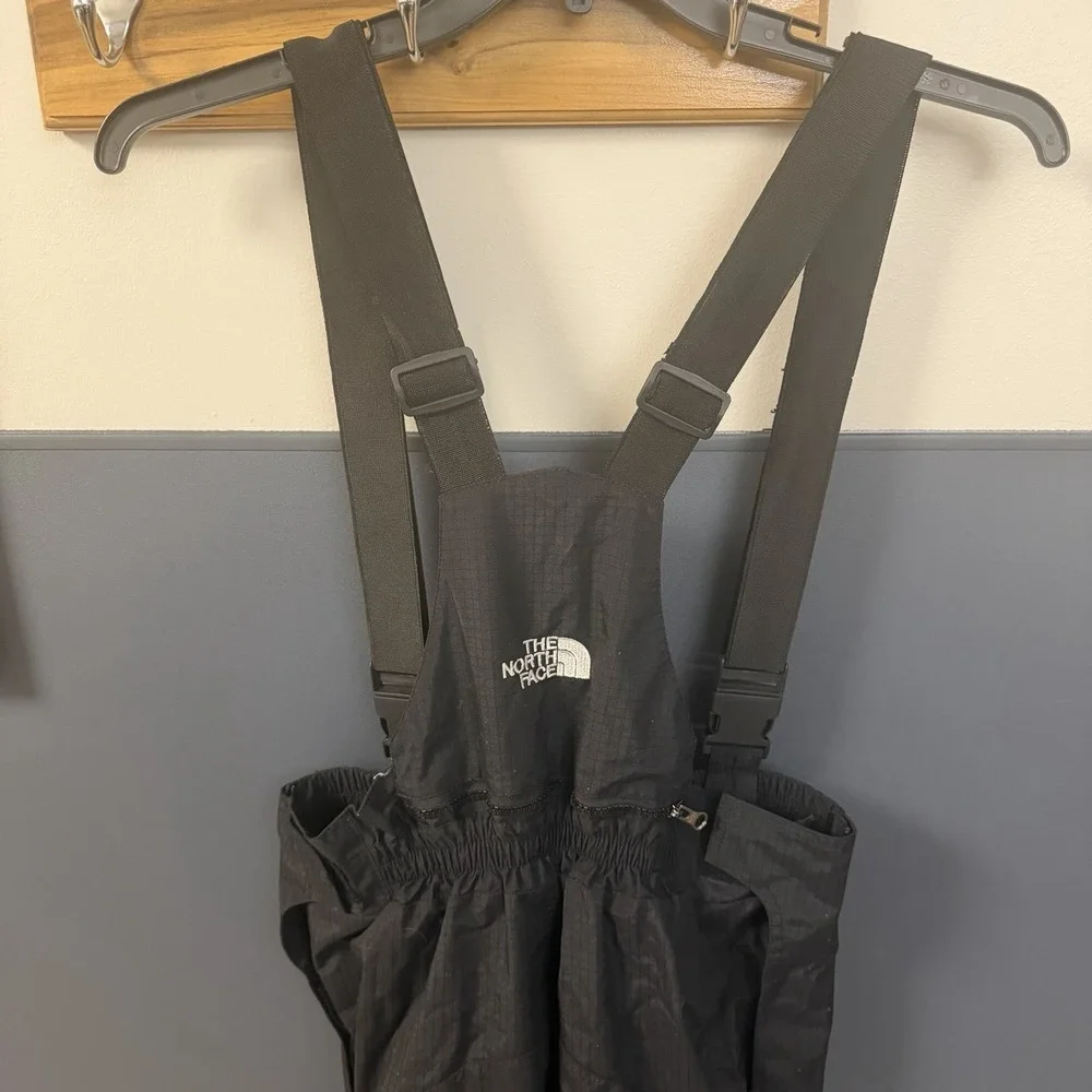 North Face Mens XL GoreTex Black Ski Snow Bibs Bib Snowboard Snowsuit Pants Suit